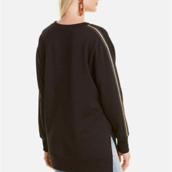 Johnny Was Calmé Metallic Accent Crew Neck - Picture 1 of 9